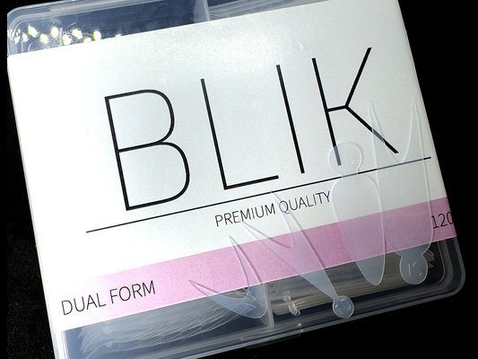 BLIK - KIT DE TIPS DUAL SYSTEM CON MOLDES DE SILICONA, 98 PZ, 12 MEDIDAS